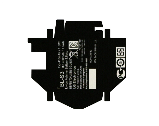 LG手機電池標簽BL-S3
